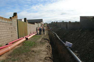 Saneamiento en Botija, Obras Hidráulicas